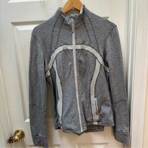 lululemon athletica Heather Gray Zip-Up Jacket with Reflective Accents
